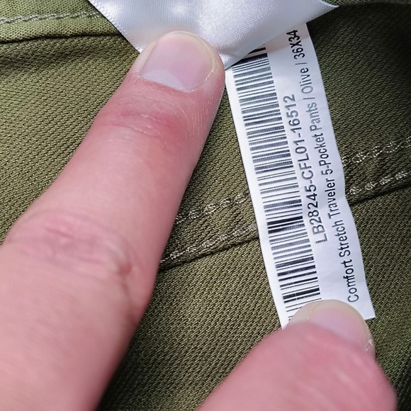 Quince Mens Pants Mens 36x34 Olive Green Comfort Stretch Traveler 5-Pocket Chino - Picture 6 of 10